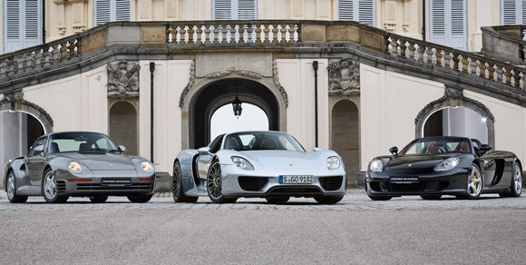 Porsche 959, Porsche 918 Spyder, Porsche Carrera GT Porsche 959, Porsche 918 Spyder, Porsche Carrera GT