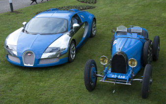 Bugatti Veyron Centenaire Edition + Bugatti Type 35 Bugatti Veyron Centenaire Edition + Bugatti Type 35